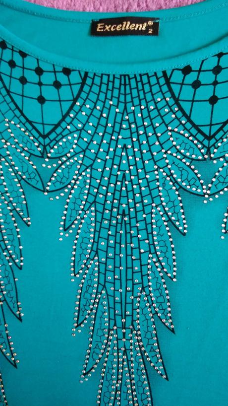 Tričko tyrkysovo-zelené, veľ. 50, 50