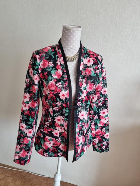 Kvetovane sako bez zapinania orsay m, orsay,m