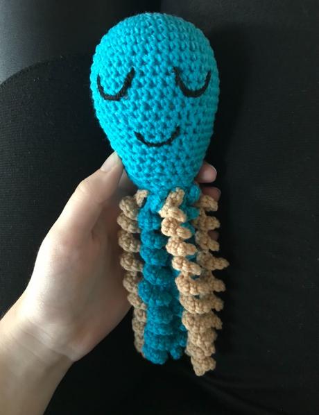 Háčkovaná chobotnica- rôzne farby,