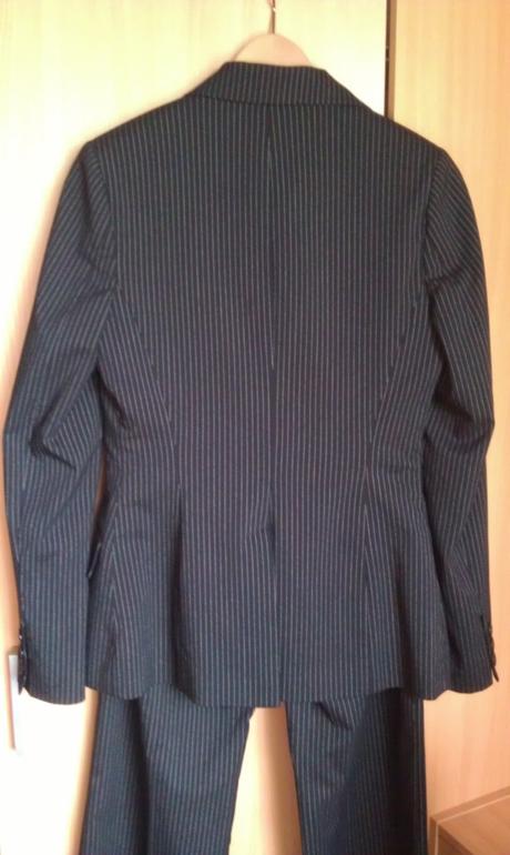 Dámsky kostým čierny s bielym pásikom, topshop,36