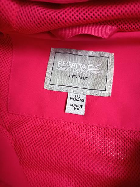 Nova outdoorová bunda 5-6 rokov regatta, regatta,116