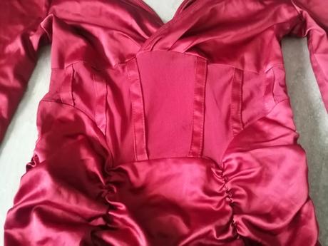 Bordové sexi šaty asos v36, pružné, 36