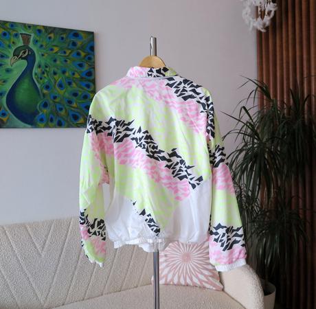 Vintage 80s/90s neon windbreaker overzize unisex, l