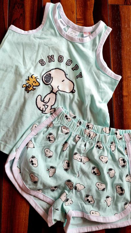 Snoopy letne pyzamko, zara,116