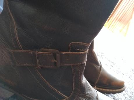 Kožené trendy cizmy, 41