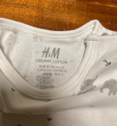 Zvieratkové body, h&m,92