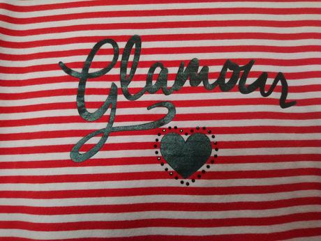 Pásikavé červeno biele tričko, motív, ido, 146-152, 152