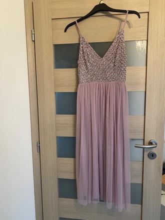 Ružovofialové spoločenské šaty, m