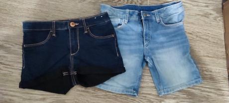 Riflové kraťasy nenosene, h&m,122