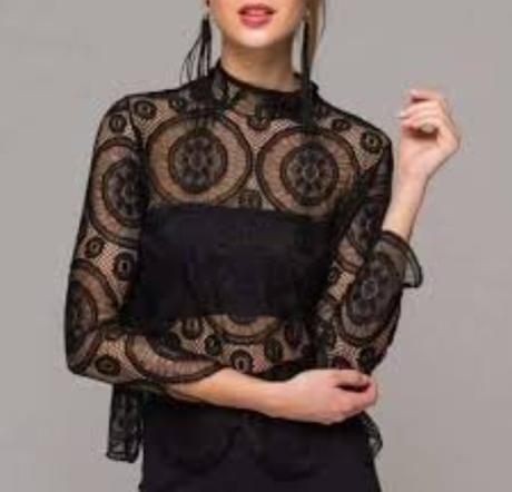 Čipkovany top, 38 - xl
