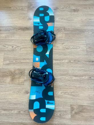 Burton progression snowboard + viazanie burton, 140-149 cm