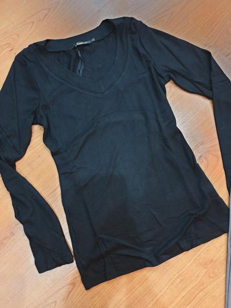 Hrubsie bavlnene leginy a krasny pulover m/l, l