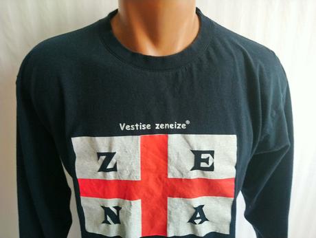 Pánske tmavo modré tričko s motívom, b&c, m