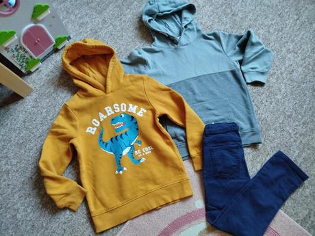 Chlapčenské mikiny+nohavice, c&a,128