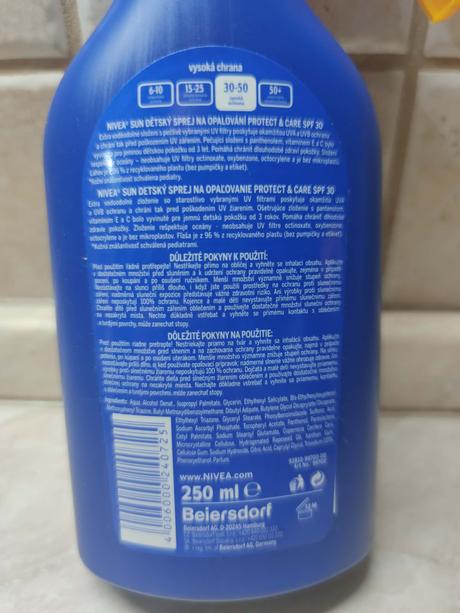 Nivea sun kids protect & care spf 30 250 ml,