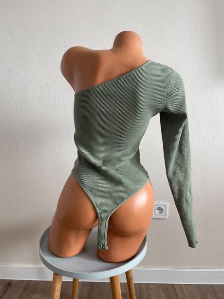 Zelený body top, bershka m, bershka,m