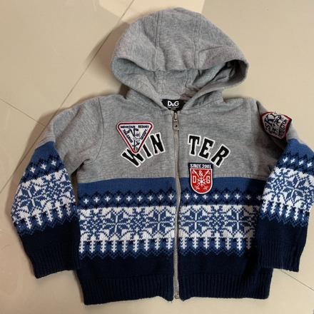 Dolce ánd gabanna chlapčenská svetro-mikina 12-18, 92