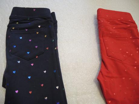 Legíny so srdiečkami, h&m,128