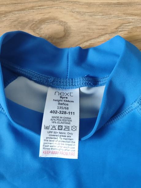 Plavky + tričko s spf ochranou, next,134