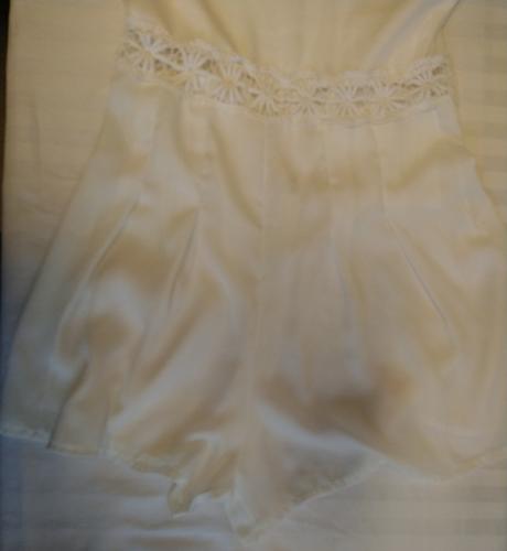 Dámsky biely letný overal, 32/34, 32