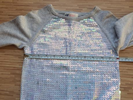 Tenky svetrik s flitrami, h&m,98