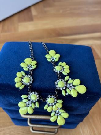 Náhrdelník bižu žltý, 