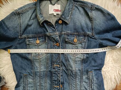 Krásna nadčasová riflova bunda, mustang,m