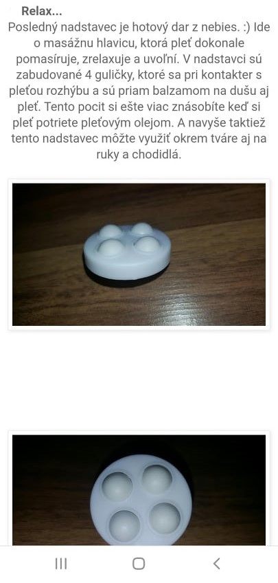 Elektricky masazny pristroj na tvar, 