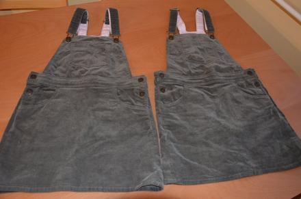 Menčestrové šatové sukne h&m - v.134,140, 134