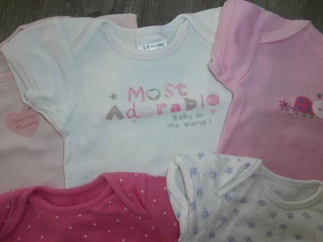 Balík 5ks body s krátkym rukávom, 50–62