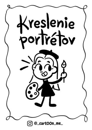 Kreslenie portrétov v štýle cartoon, 