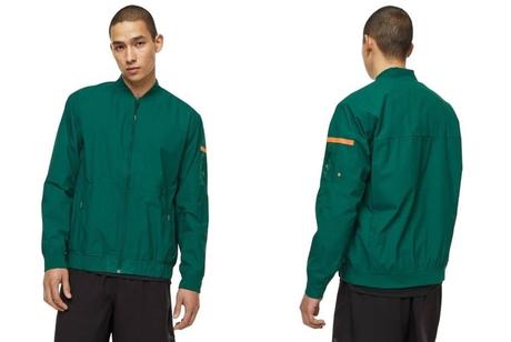 Bežecká bunda hm move tmavozelená, h&m,l