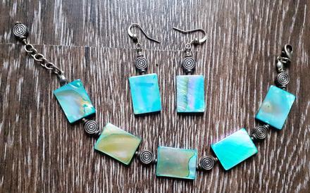 Set (náramok + náušnice),