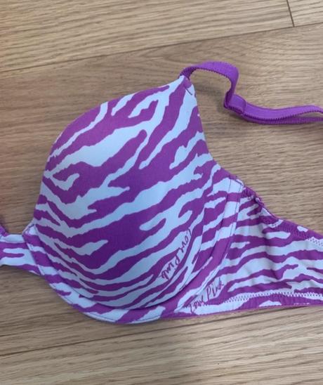 Pink košíková fialová podprsenka 32d, victoria's secret,70d