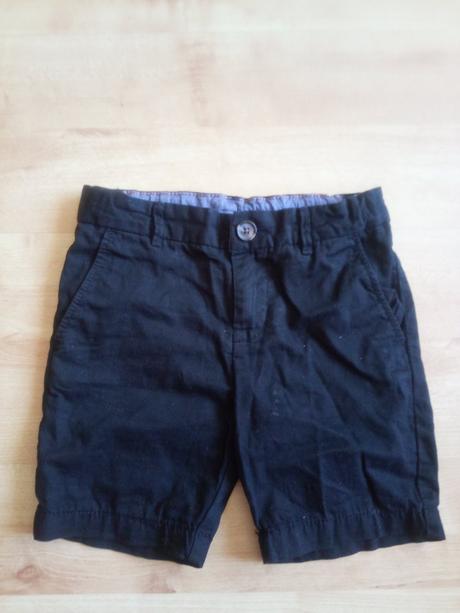 Čierne kraťasy super noseny stav, h&m,98