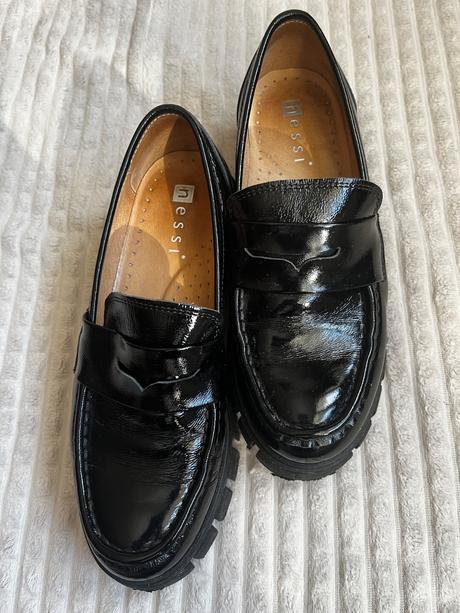 Damske kožené lordsy -mokasiny, 36