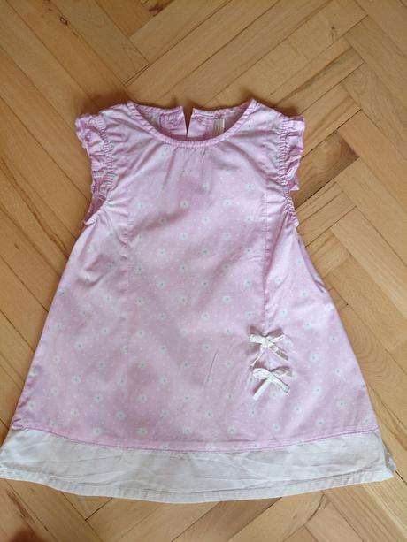 Letné bavlnené šaty 9-12 m, 80