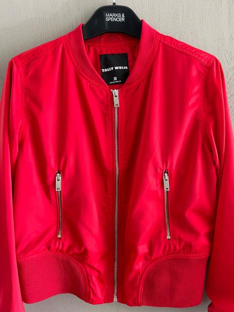 Tally weijl bunda 38 / skôr na s červená bomber, tally weijl,s