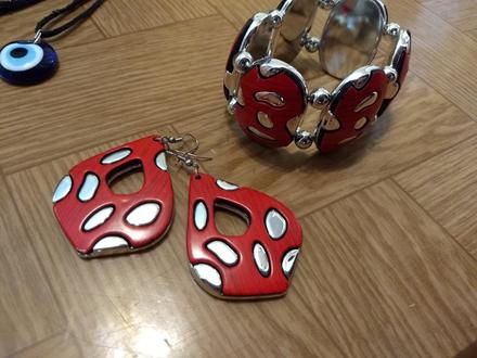 Set - náramok, náušnice, psteň,