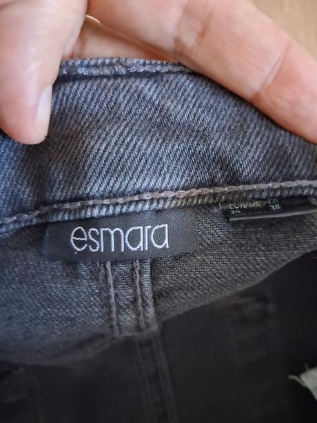 Tmavošedá riflová sukňa, esmara,38