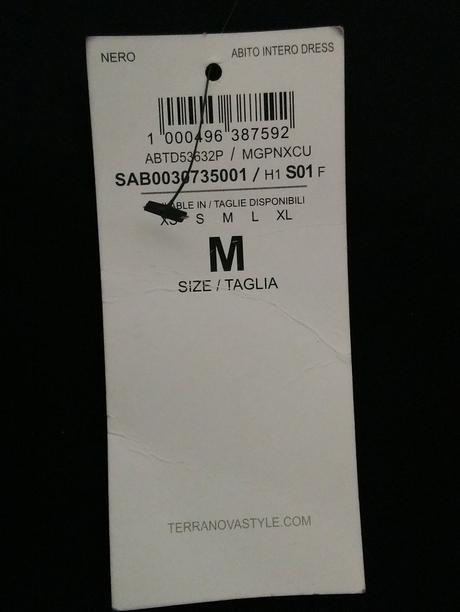Dámske čierne elastické šaty, terranova, terranova,m
