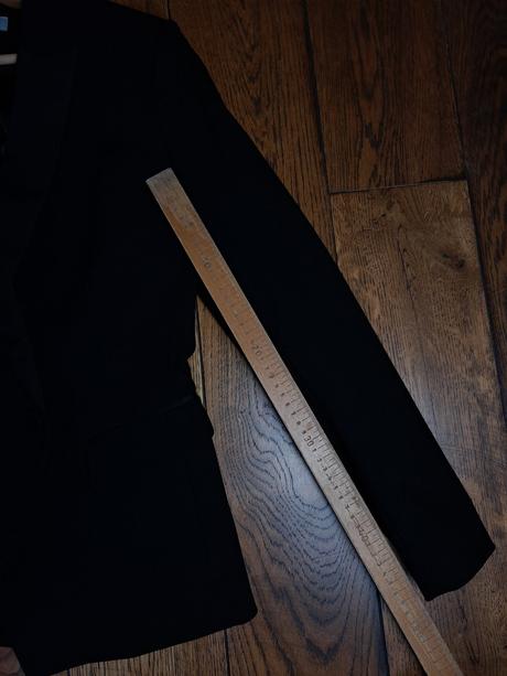 Čierne smokingové sako, h&m,38