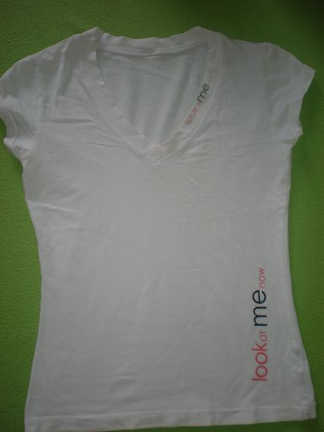 Biele tričko look at me now, xs
