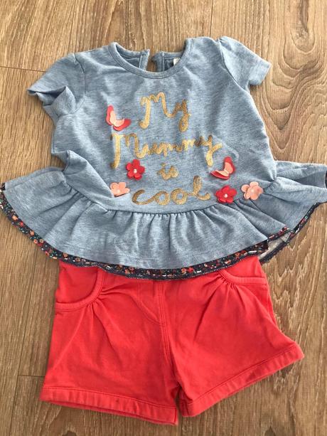 Set - tričko a šortky, f&f,80