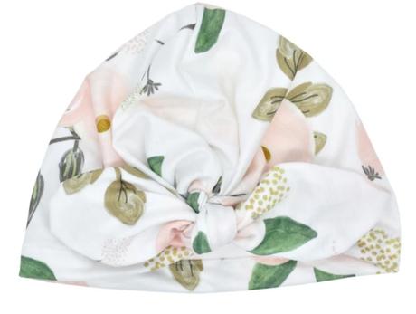 Dievčenské čiapočky "turban" 6mesiacov-1,5 roka, 74 / 80 / 86