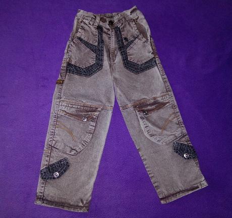 Detské hnedé rifle, s