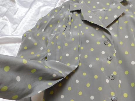 Reine seide bodkovana hodvabna bluzka, 42