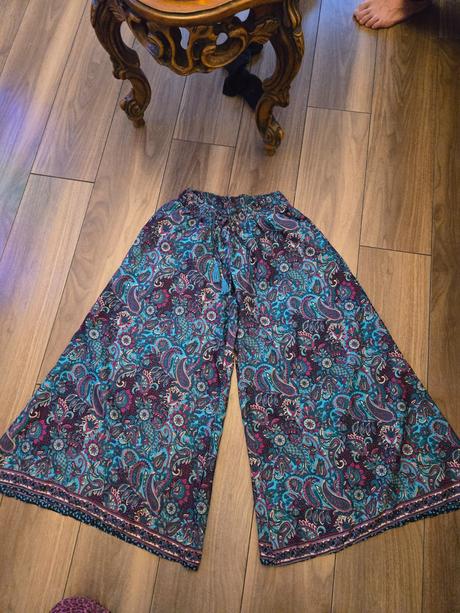 Siroke letne nohavice, s