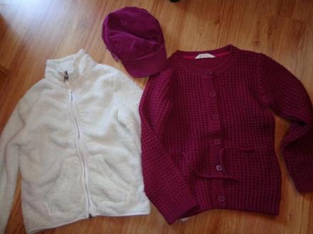 Sveter, bekovka a mikina, 122–134