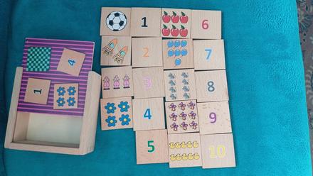 Drevené čísla pre najmenších,